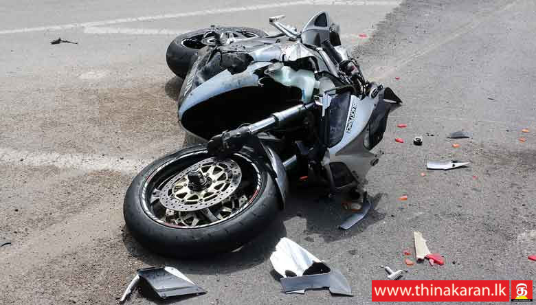 லொறியை முந்த முற்பட்டவர் லொறியில் சிக்கி பலி-Bike Accident-Nittambuwa-Motorcyclist Dead