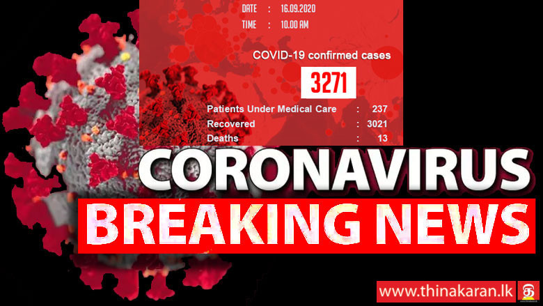 மேலும் 5 பேர் குணமடைவு: 3,021; நேற்று 9 பேர் அடையாளம்: 3,271-5 More COVID19 Patients Recovered-3021-Yesterday 9 More Cases Identified-3271