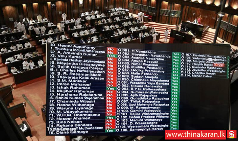 முஸ்லிம் காங்கிரஸ், மக்கள் காங்கிரஸ் உள்ளிட்ட 8 பேர் 20இற்கு ஆதரவு-20th Amendment 8 Opposition MPs Voted in Favour