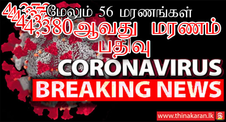 மேலும் 56 மரணங்கள் பதிவு; இலங்கையில் இதுவரை 4,380 கொவிட் மரணங்கள்-56 More COVID19 Patients Recovered-Increasing Total Deaths in Sri Lanka to 4380